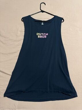 Dutch Bros Black Tank with Pastel Logo